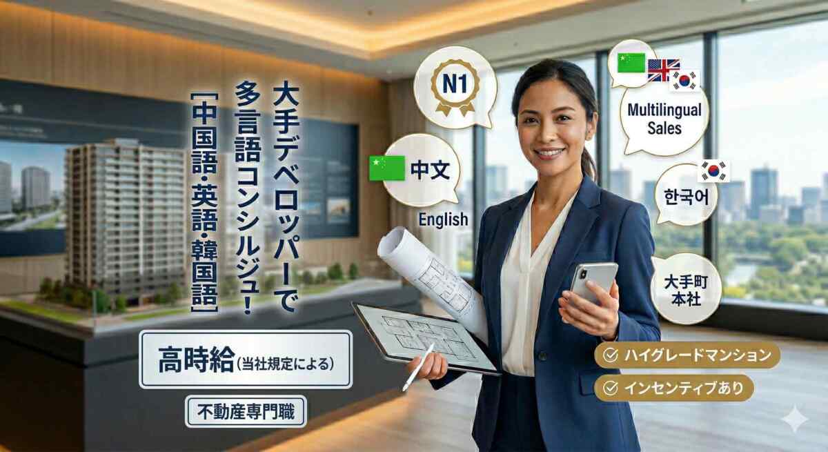 【週2〜3日・土日月メイン】大手町駅直結・東証上場デベロッパーで中国語を活かす！SNS（RED等）の知見も歓迎！［インセンティブあり・正社員登用あり］