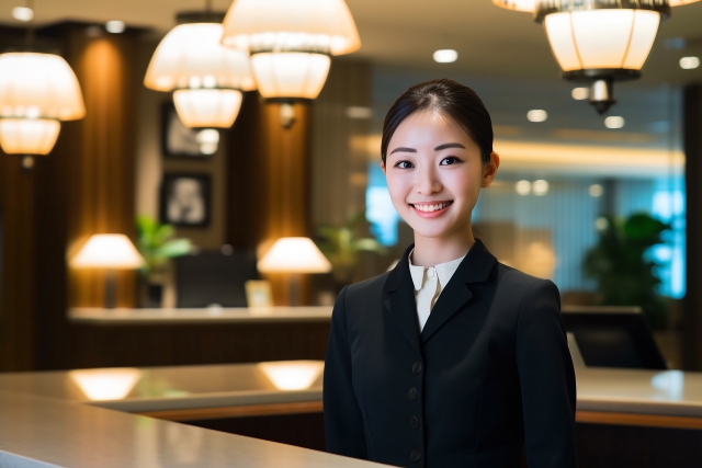フロントスタッフ/大都会の中にある旅館でフロントのお仕事[言語不問]